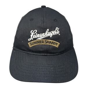 Leinenkugel's Strapback Baseball Cap Black OS Adjustable Embroidered Apollo USA